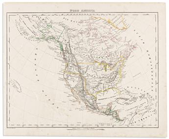 (AMERICAS.) Two nineteenth-century European maps.